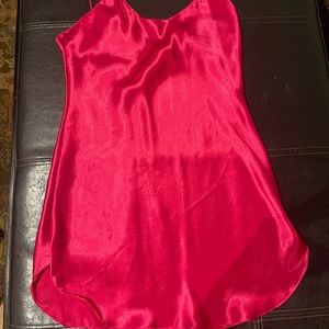 Pink slip dress